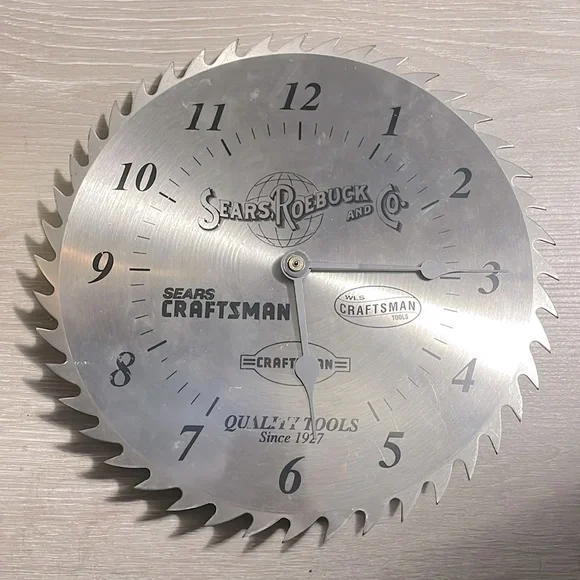 sears saw blade clock シアーズ クロック 掛時計 Vintage CRAFTSMAN